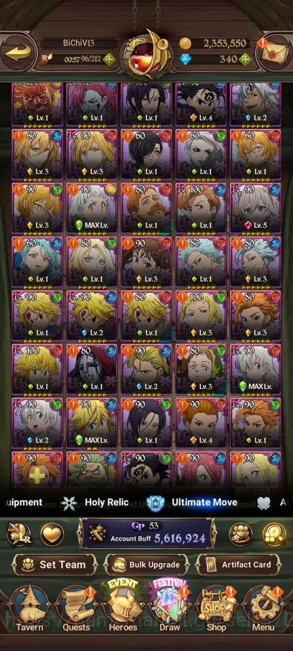 The Seven Deadly Sins: Grand Cross Accounts ASIA | 5,6M CC | 4 LR Merlin Child, Queen Diana, B image 4