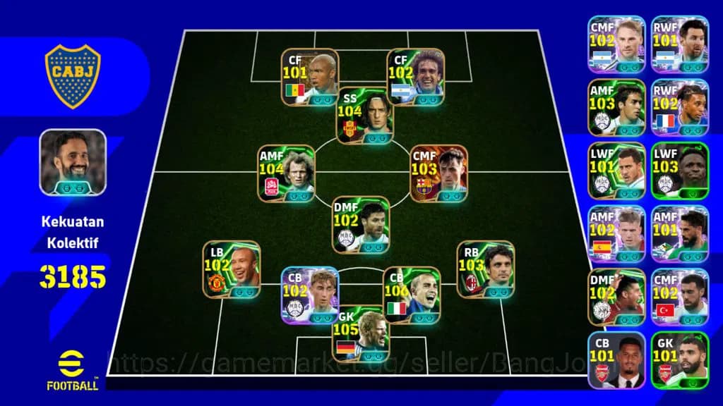 eFootball Accounts ANDROID|PW 3185|totti epic,pedri bigtime,oddo epic image 1