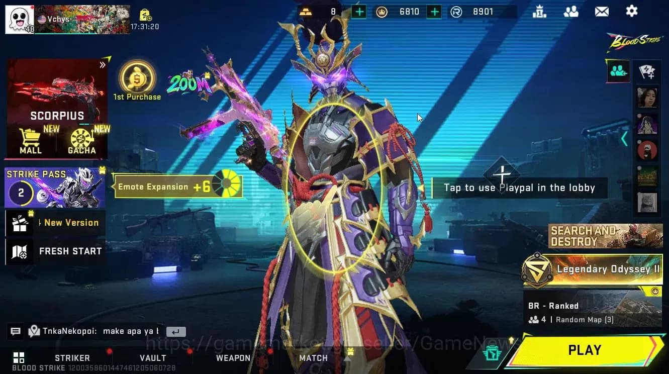 Blood Strike Accounts ASIA|ETERNAL ZERO-Odashadow|2ULTRA[Origiin122,UMP4 image 1