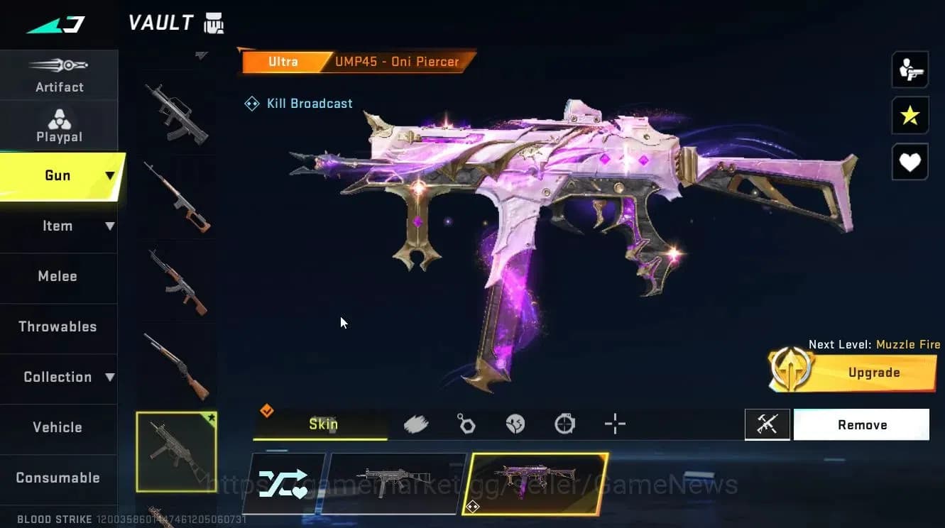 Blood Strike Accounts ASIA|ETERNAL ZERO-Odashadow|2ULTRA[Origiin122,UMP4 image 3