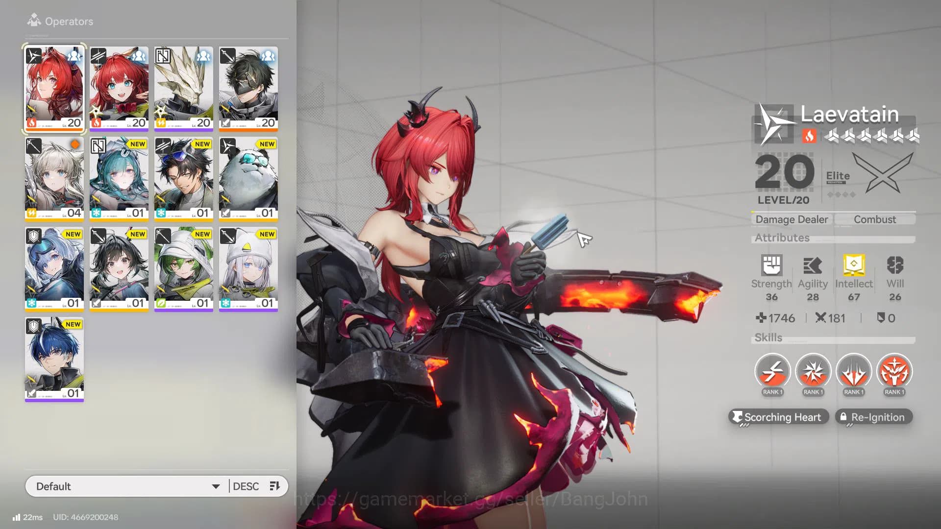 Arknights: Endfield Accounts Starter Lvl 3 | ASIA | SSR Laevatain | Da Pan | Al image 2