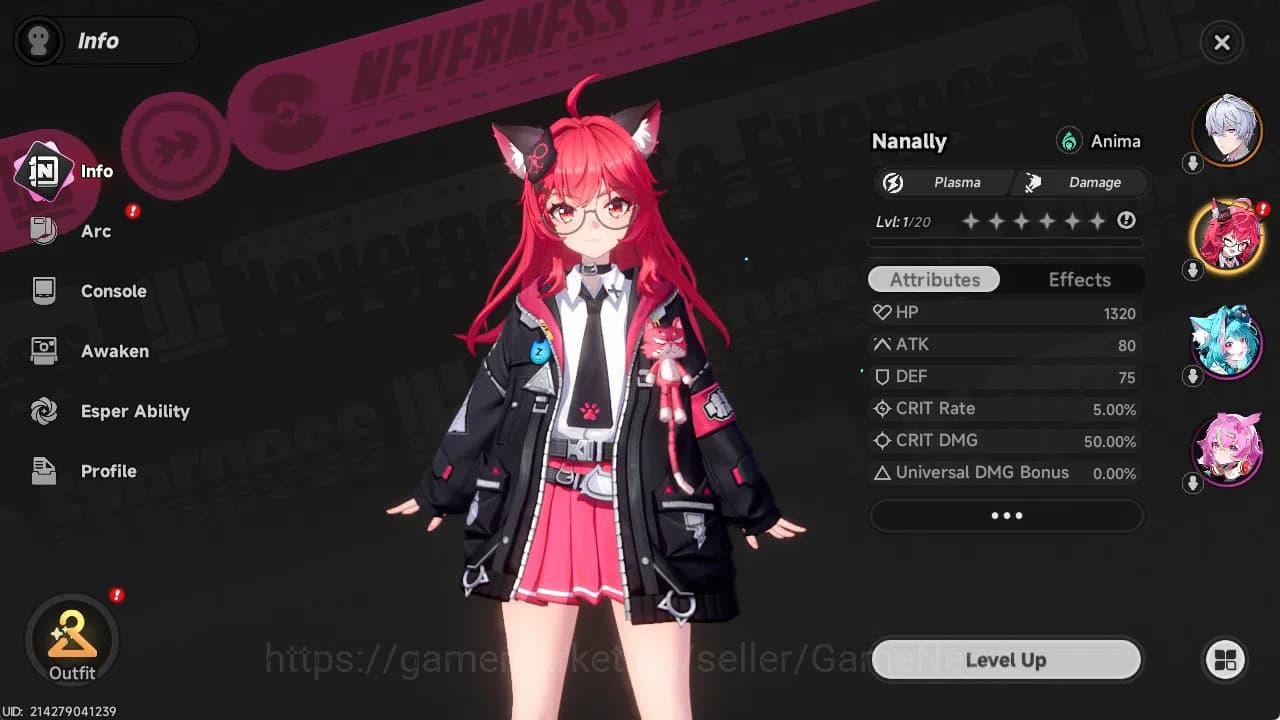 Neverness to Everness Accounts NA HL 3 | Best Starter SSR Char, Nanally + 3 SR | image 2