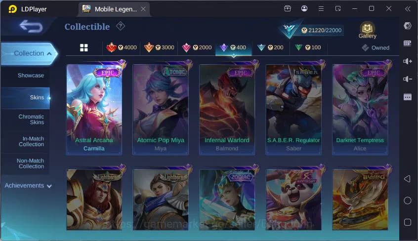 Mobile Legends: Bang Bang Accounts GLOBAL|Hero 59|Skin 95|Lucky Alpha,CC Natalia,VLTN image 13