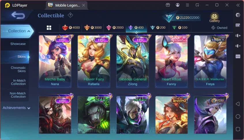 Mobile Legends: Bang Bang Accounts GLOBAL|Hero 59|Skin 95|Lucky Alpha,CC Natalia,VLTN image 15