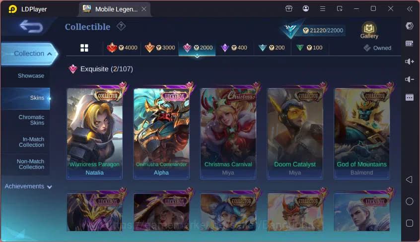 Mobile Legends: Bang Bang Accounts GLOBAL|Hero 59|Skin 95|Lucky Alpha,CC Natalia,VLTN image 16