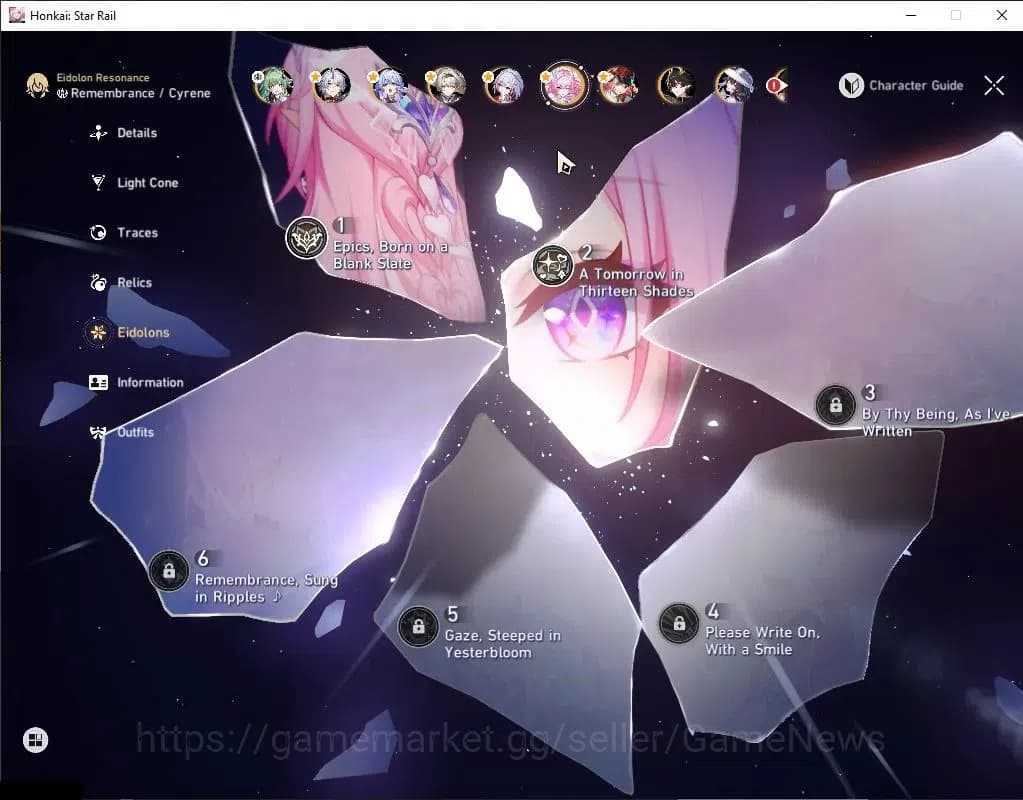 Honkai Star Rail Accounts Asia|TL 70|18 Limited|[Phainon,Yao Guang,Cyrene E2 image 9