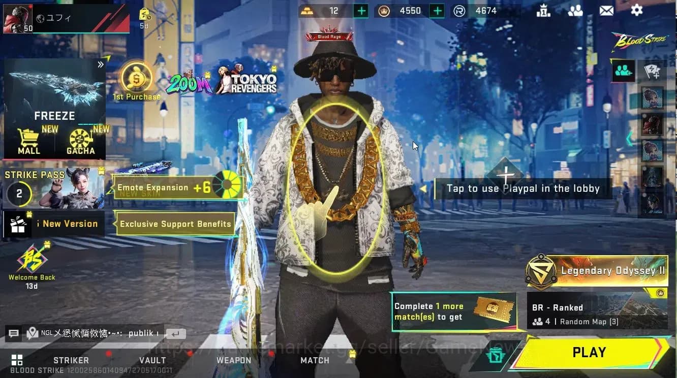 Blood Strike Accounts ASIA|3 ETERNAL[M700 Lv6-MAX, P90 Lv4, AUG Lv4|+6 U image 1