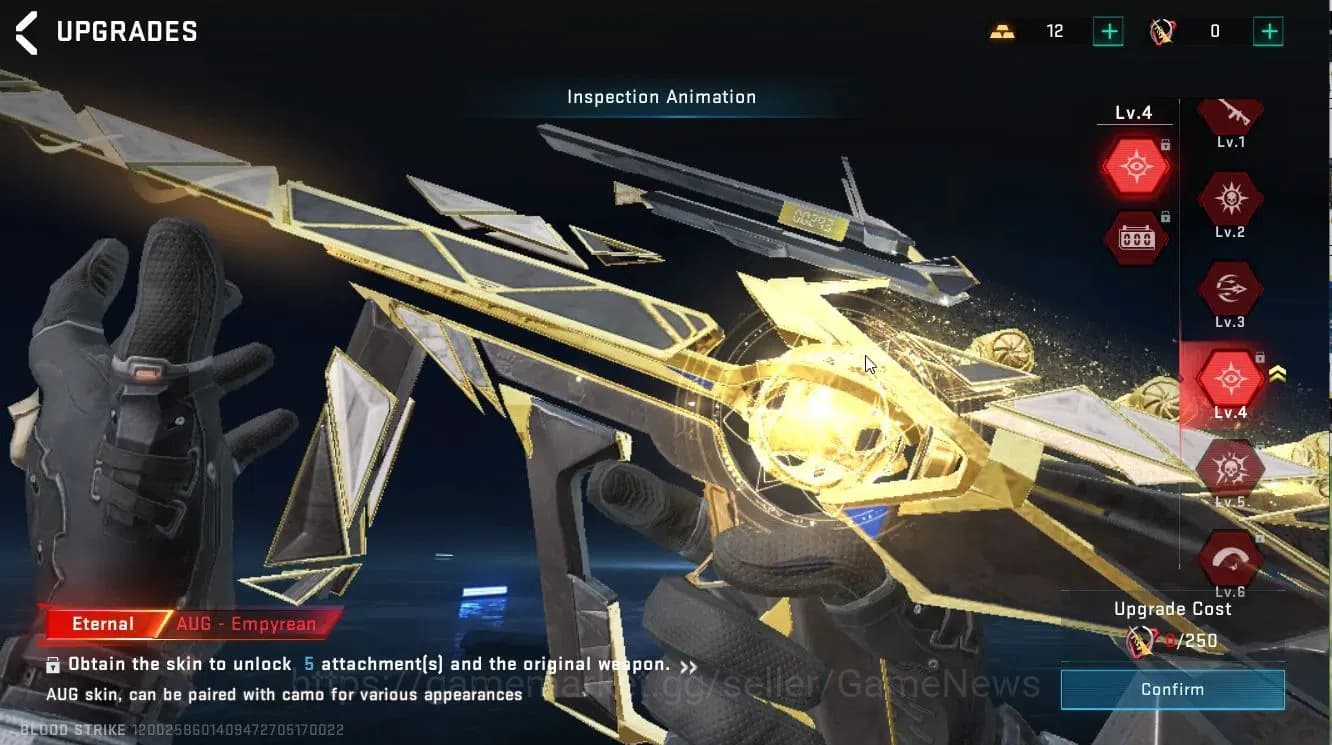 Blood Strike Accounts ASIA|3 ETERNAL[M700 Lv6-MAX, P90 Lv4, AUG Lv4|+6 U image 13