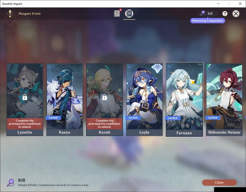 Genshin Impact Accounts ASIA|AR 55|5 Limit+3(*5Wep)|Neuvillete,Nahida,Navi image 13