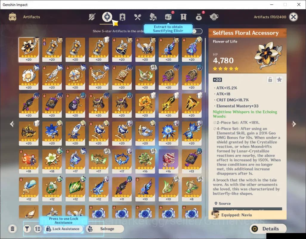 Genshin Impact Accounts ASIA|AR 55|5 Limit+3(*5Wep)|Neuvillete,Nahida,Navi image 6