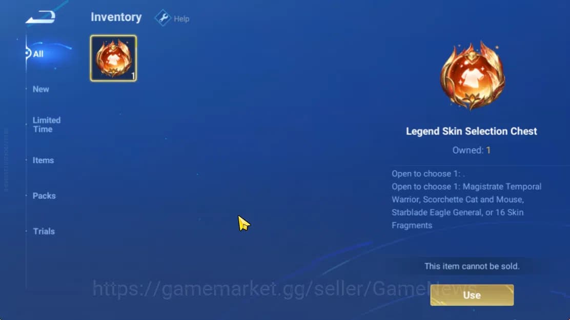 Honor of Kings Accounts Hero 7 |Starter with Legend Skin Selection Chest(D image 3