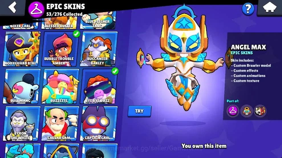 Brawl Stars Accounts Lvl 180 35K Trophy|95 Brawlers 24 Max Lvl|UL Kaze| image 16