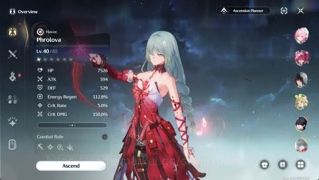 Wuthering Waves Accounts SEA|Union LVL 48|Rank 5|Chisa,Lupa,Verina,Phrolova image 17