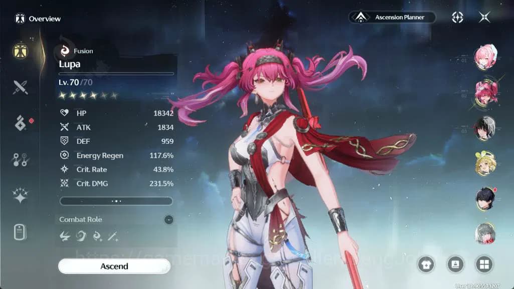 Wuthering Waves Accounts SEA|Union LVL 48|Rank 5|Chisa,Lupa,Verina,Phrolova image 20