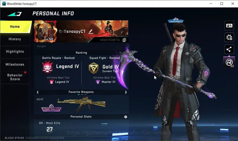 Blood Strike Accounts ASIA|Melee ULTRA Scythe-HARVESTER|17 ULTRA[ZERO,M4 image 2