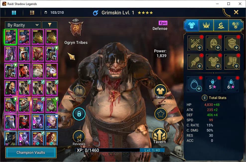 Raid: Shadow Legends Accounts Lv22 362K Power|1 Mythical (Gizmak)|18 Legendary(N image 5