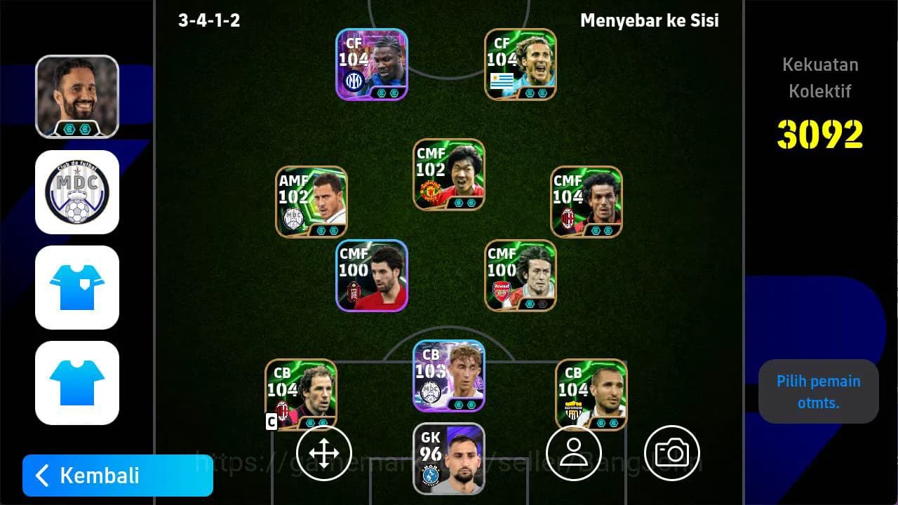eFootball Accounts power 3092, Chiellini epic, thuram show, donadoni image 1
