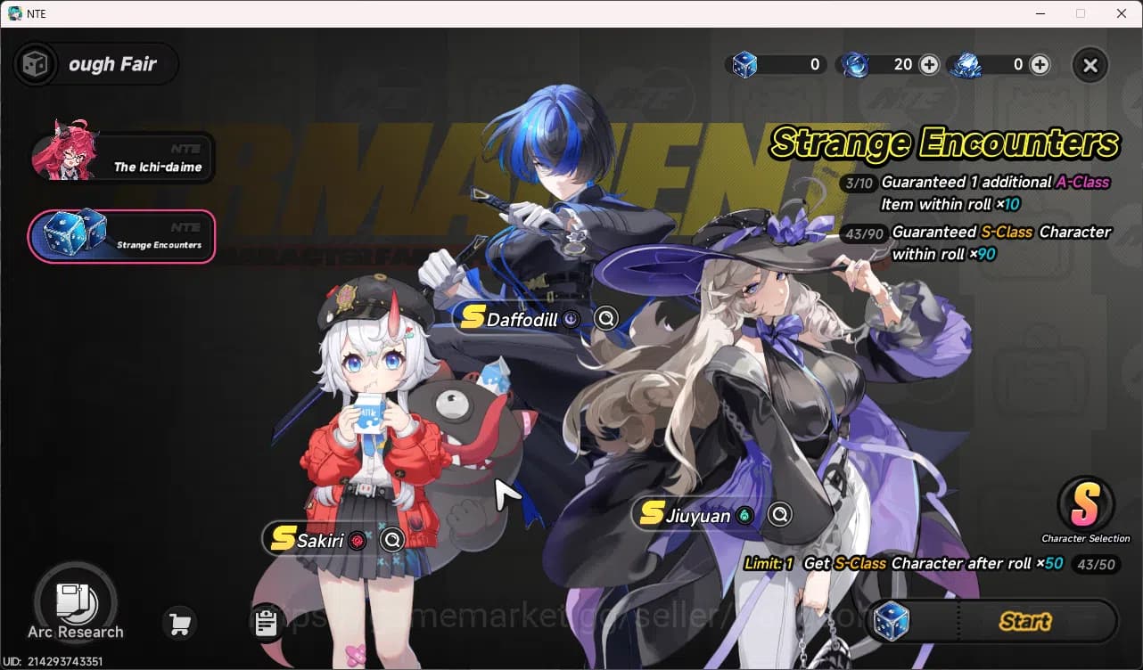 Neverness to Everness Accounts EU | Starter Lvl3 | 1 S Char Nanally Arc + 5 A cha image 3