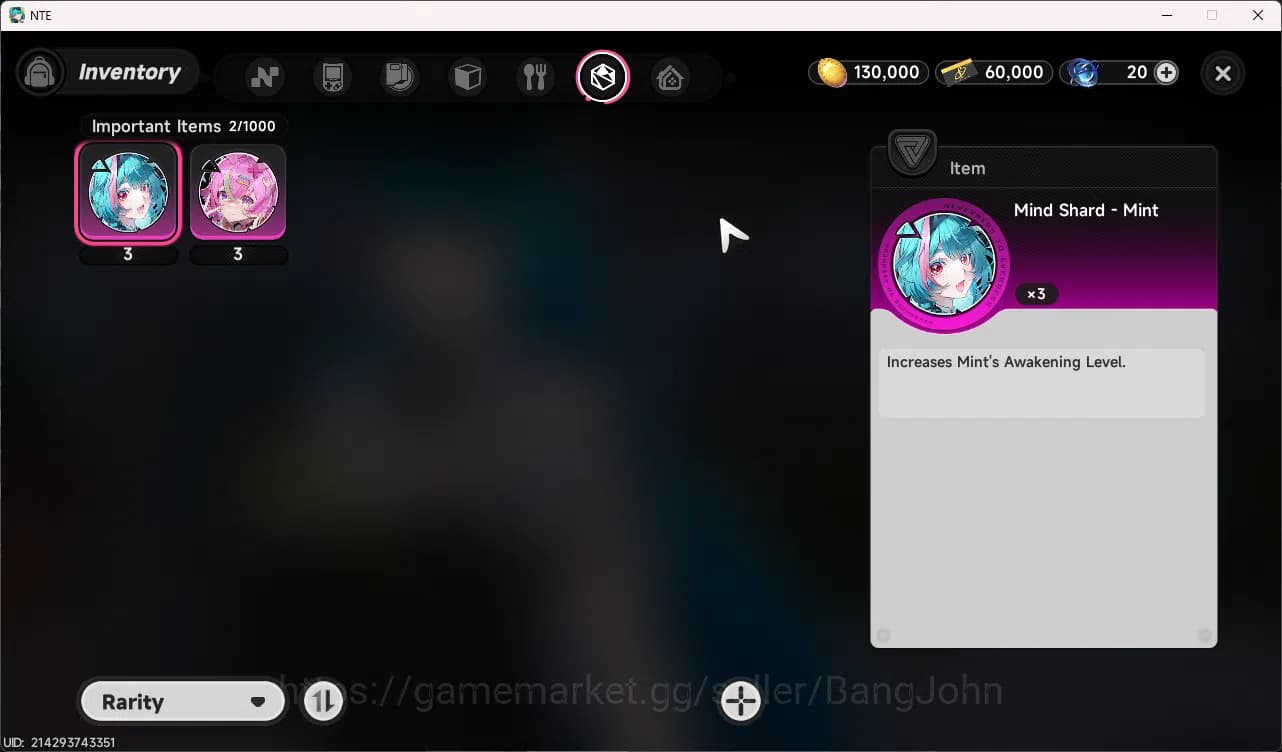 Neverness to Everness Accounts EU | Starter Lvl3 | 1 S Char Nanally Arc + 5 A cha image 5