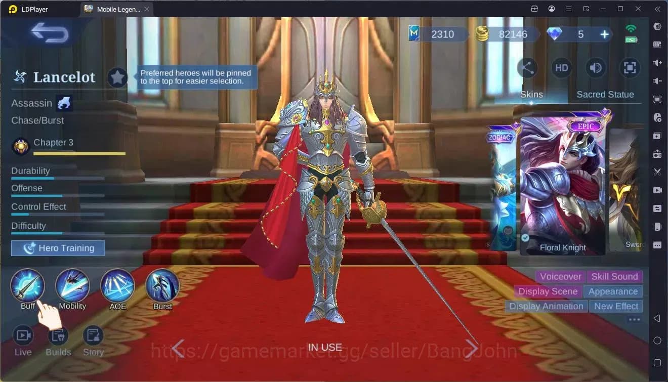 Mobile Legends: Bang Bang Accounts Global|Hero 108|Skin 160|Expert|CC Natalia|Spongeb image 1