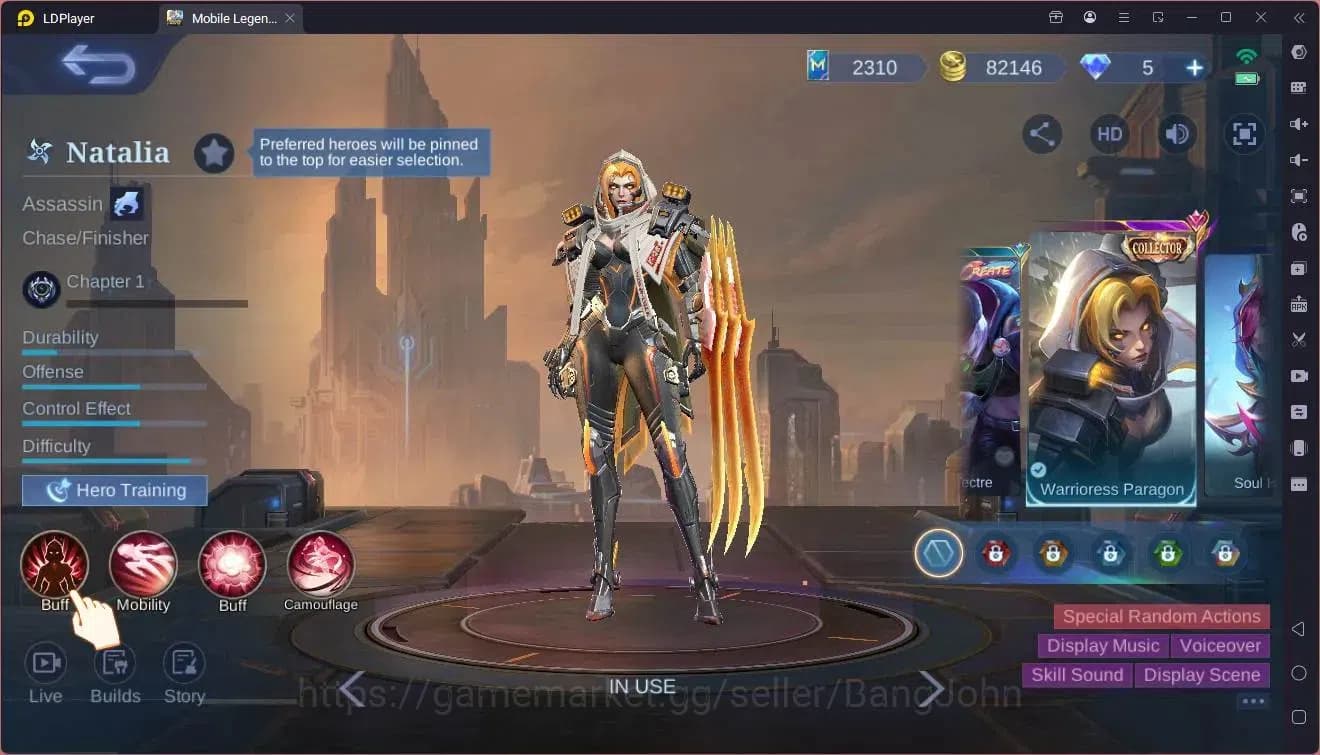 Mobile Legends: Bang Bang Accounts Global|Hero 108|Skin 160|Expert|CC Natalia|Spongeb image 8