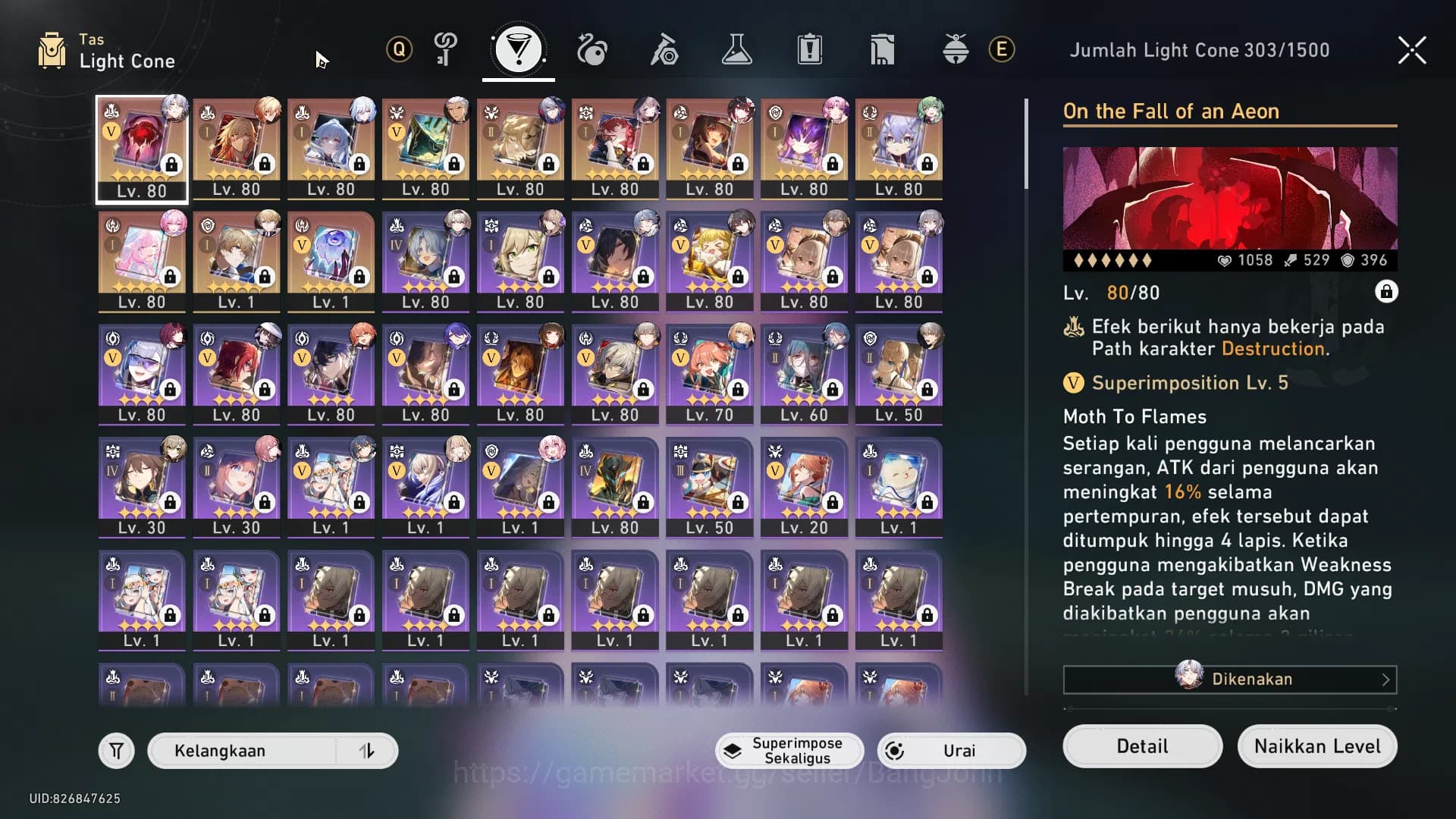 Honkai Star Rail Accounts ASIA | TL 70 | 15 Limit | MC Male | Cyrene Sign, S image 2