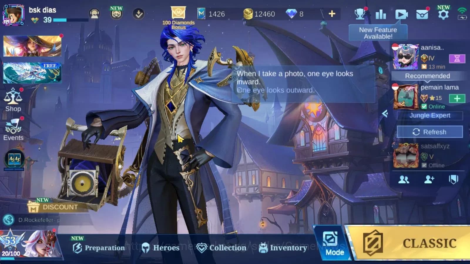 Mobile Legends: Bang Bang Accounts Hero 76|Skin 116|CC Nata,LB Tigreal,Naruto Vale,M- image 1