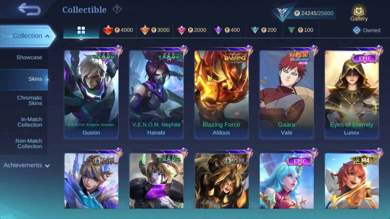 Mobile Legends: Bang Bang Accounts Hero 76|Skin 116|CC Nata,LB Tigreal,Naruto Vale,M- image 8