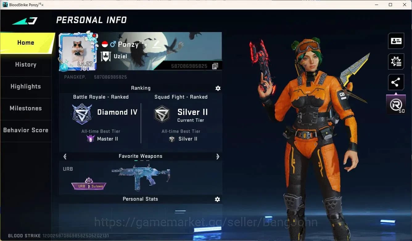 Blood Strike Accounts ASIA | Eternal Desert Eagle|2 7DS Collab Guns,1 TR image 1