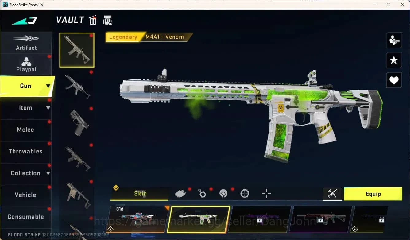 Blood Strike Accounts ASIA | Eternal Desert Eagle|2 7DS Collab Guns,1 TR image 4