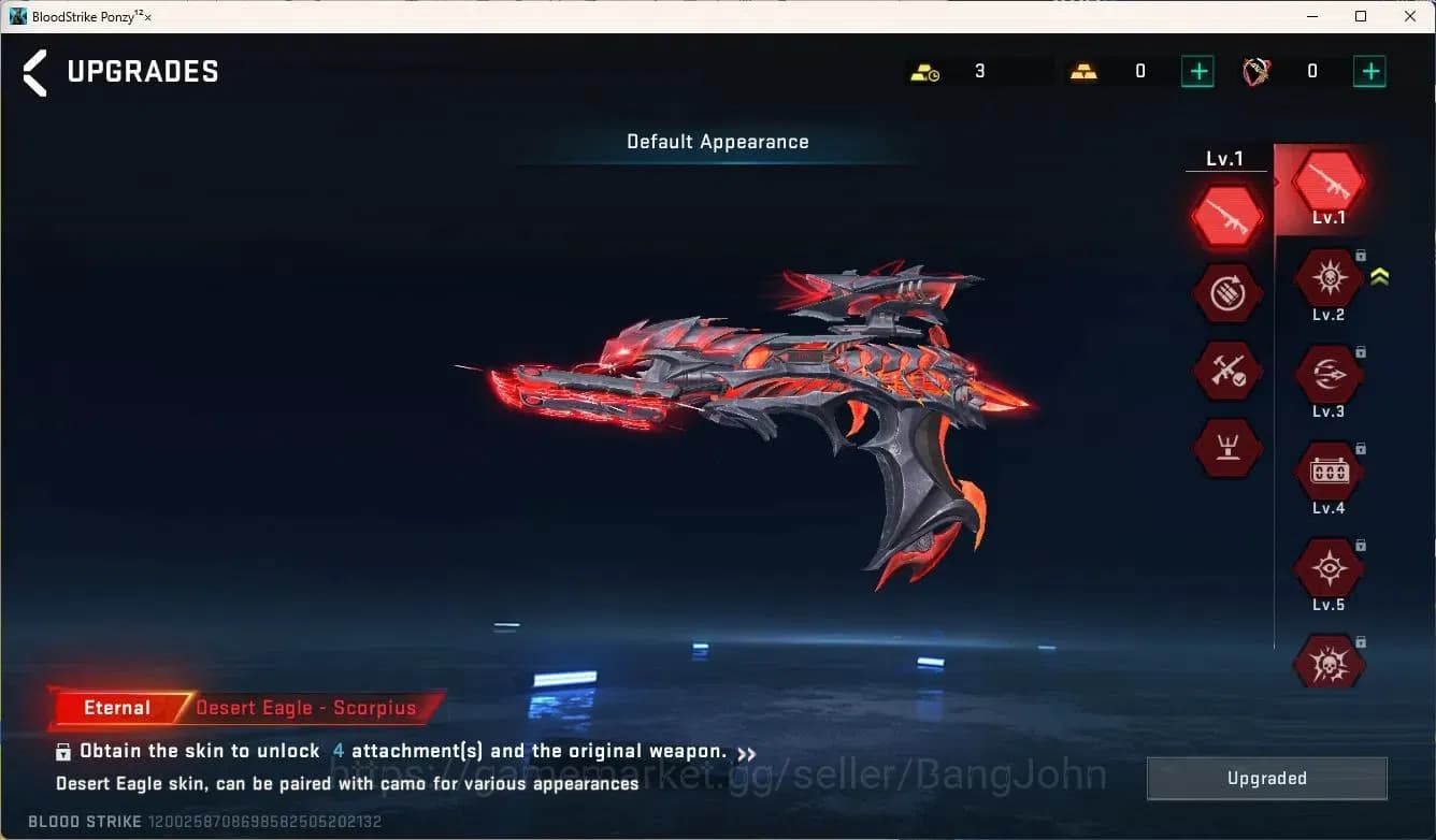 Blood Strike Accounts ASIA | Eternal Desert Eagle|2 7DS Collab Guns,1 TR image 6