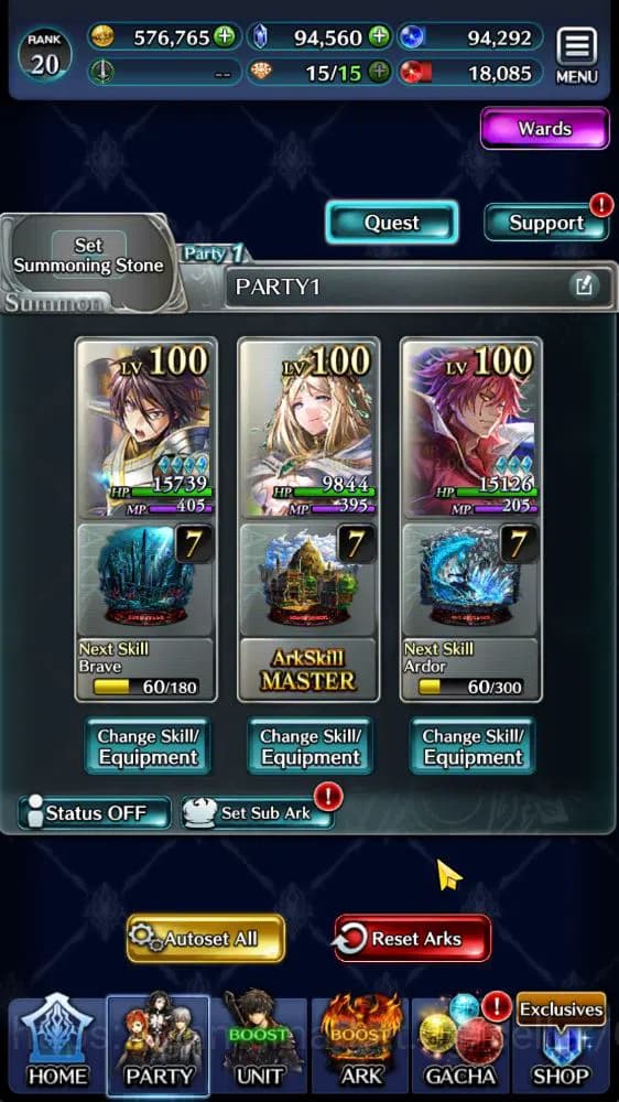 Last Cloudia Accounts GLOBAL | 94k Crystal | Collab Slime (Benimaru,Hina image 4