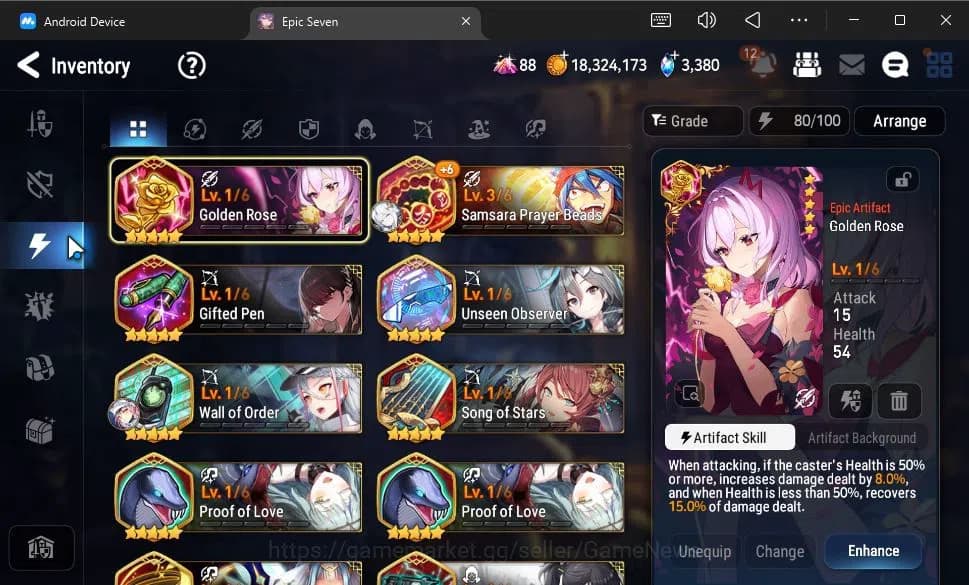Epic Seven Accounts GLOBAL Unverif|New Era|4 ML(Salome,E Ilynav,BW Ise image 11