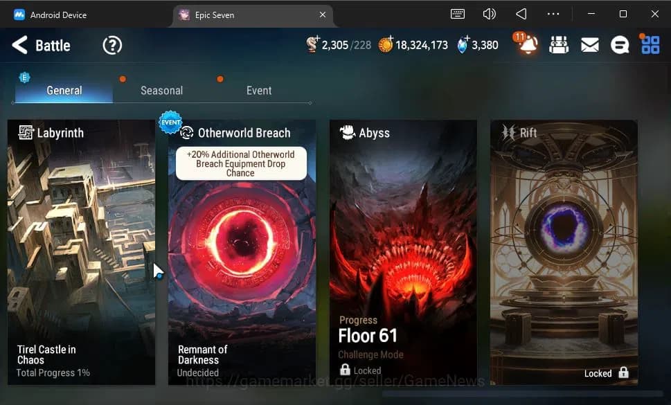 Epic Seven Accounts GLOBAL Unverif|New Era|4 ML(Salome,E Ilynav,BW Ise image 16
