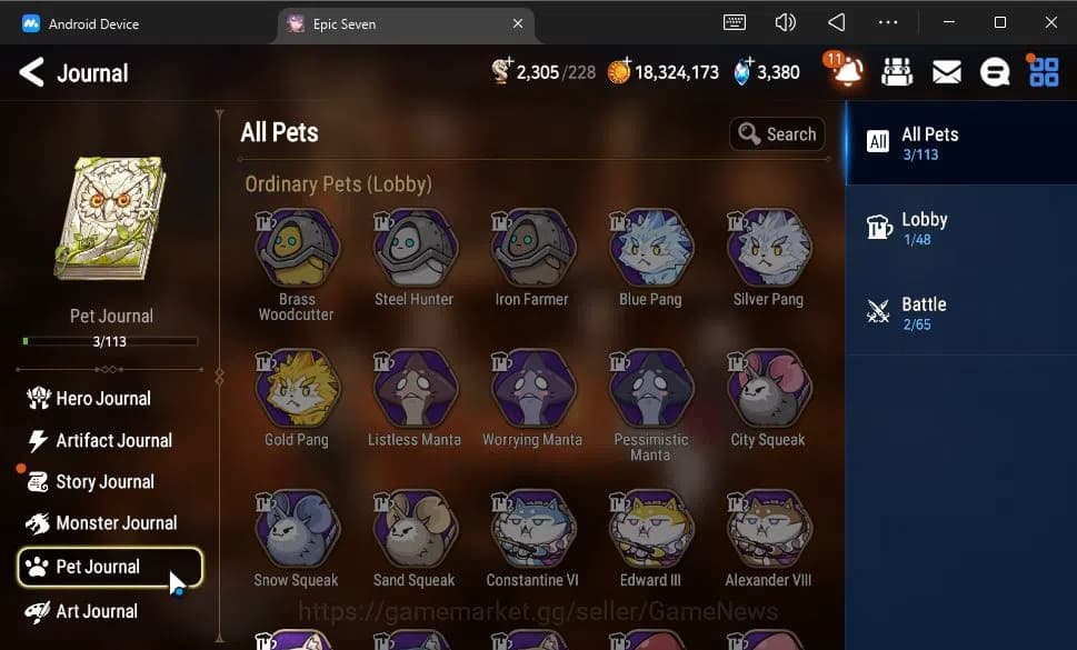 Epic Seven Accounts GLOBAL Unverif|New Era|4 ML(Salome,E Ilynav,BW Ise image 18