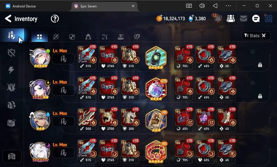 Epic Seven Accounts GLOBAL Unverif|New Era|4 ML(Salome,E Ilynav,BW Ise image 9