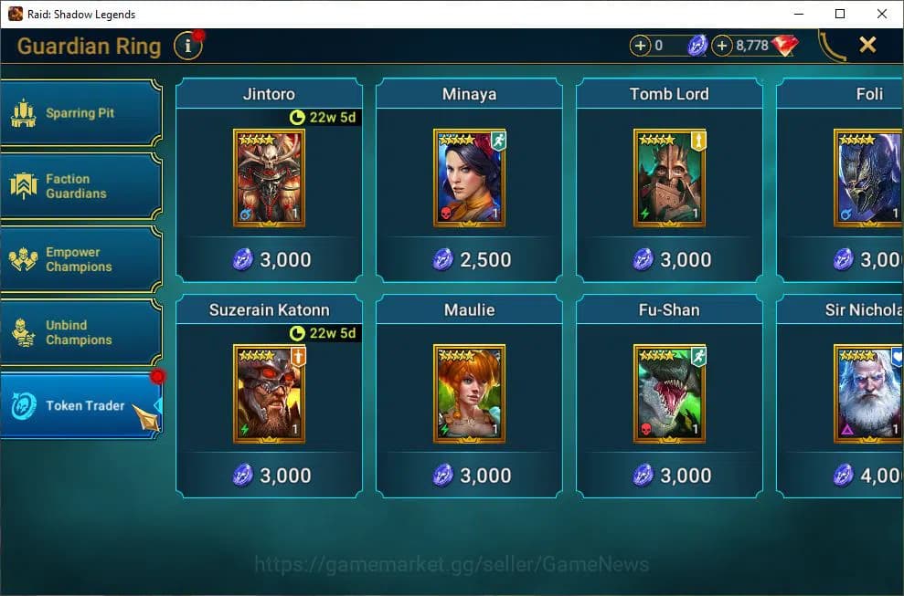 Raid: Shadow Legends Accounts Lv27 522K Power|1 Mythic(Androc)|19 Legendary(Wall image 14