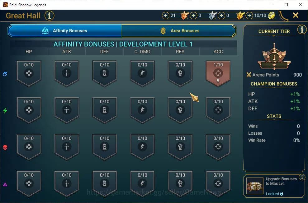 Raid: Shadow Legends Accounts Lv27 522K Power|1 Mythic(Androc)|19 Legendary(Wall image 5