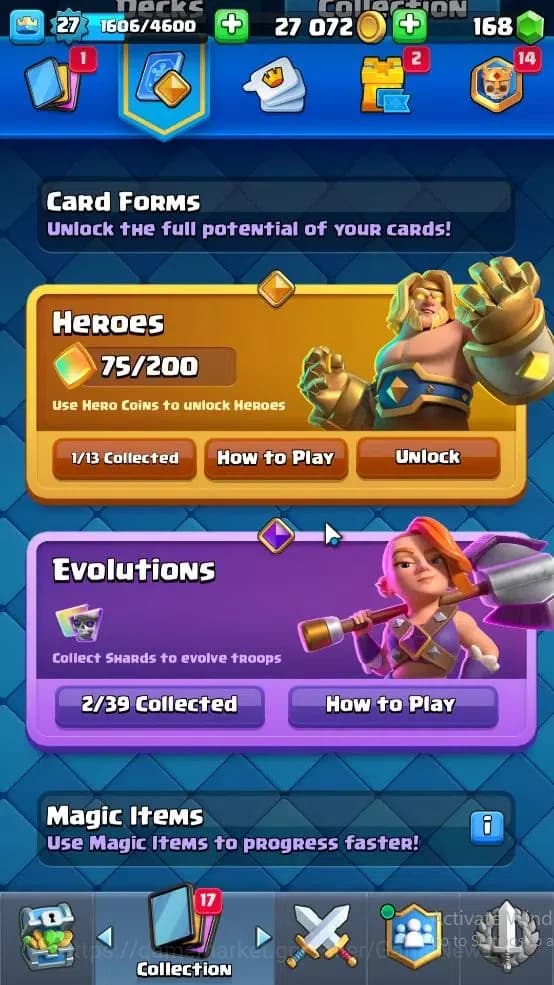 Clash Royale Accounts Lv 27|KTL 10|Trophy 7003|Card 99|2 EVO,1 Hero,3 Ch image 12