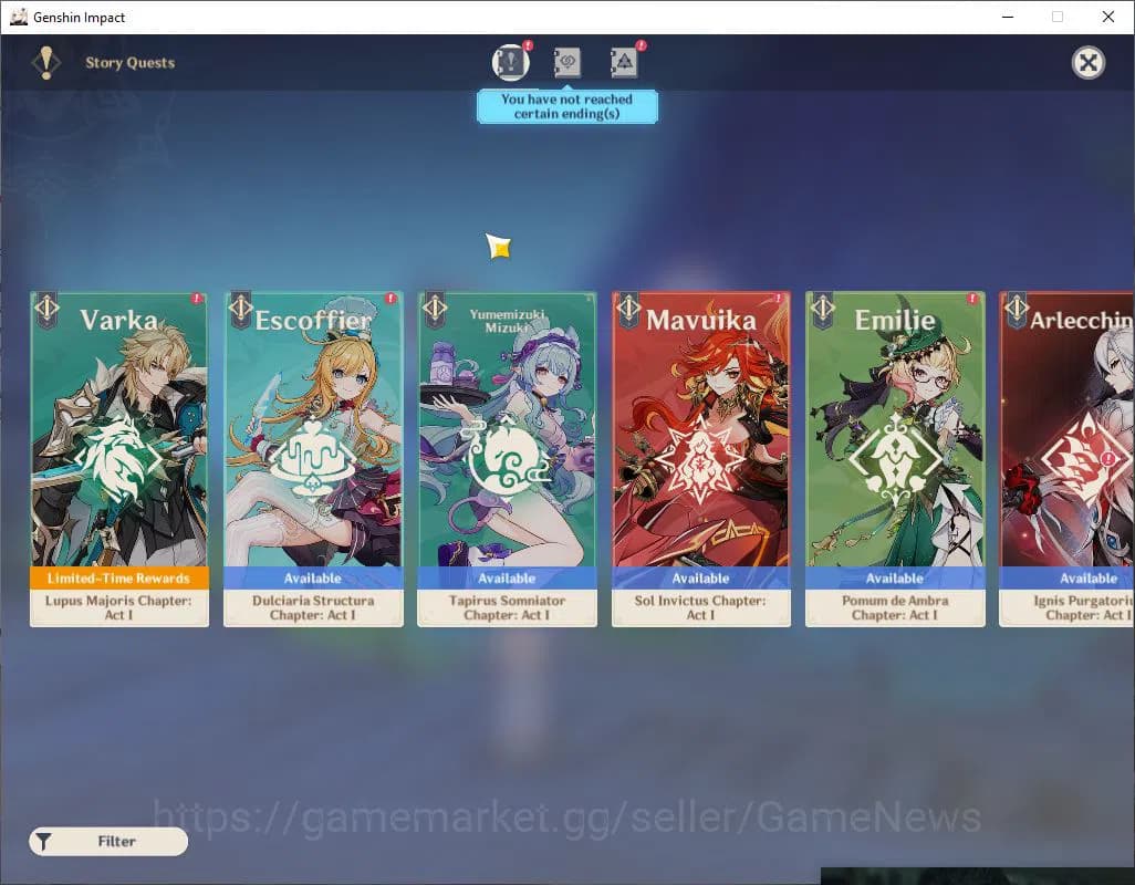 Genshin Impact Accounts Asia|AR 55|4 Limited +1(*5WEP)|Mavuika,Raiden,Duri image 12