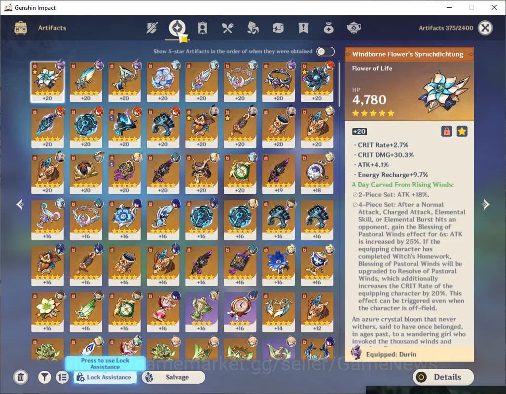 Genshin Impact Accounts Asia|AR 55|4 Limited +1(*5WEP)|Mavuika,Raiden,Duri image 6