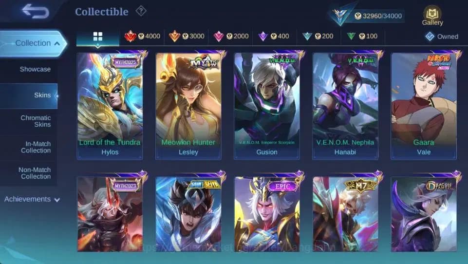 Mobile Legends: Bang Bang Accounts Global|Hero 115 Skin 162|Expert|LBox Irithel|M7 Gr image 11