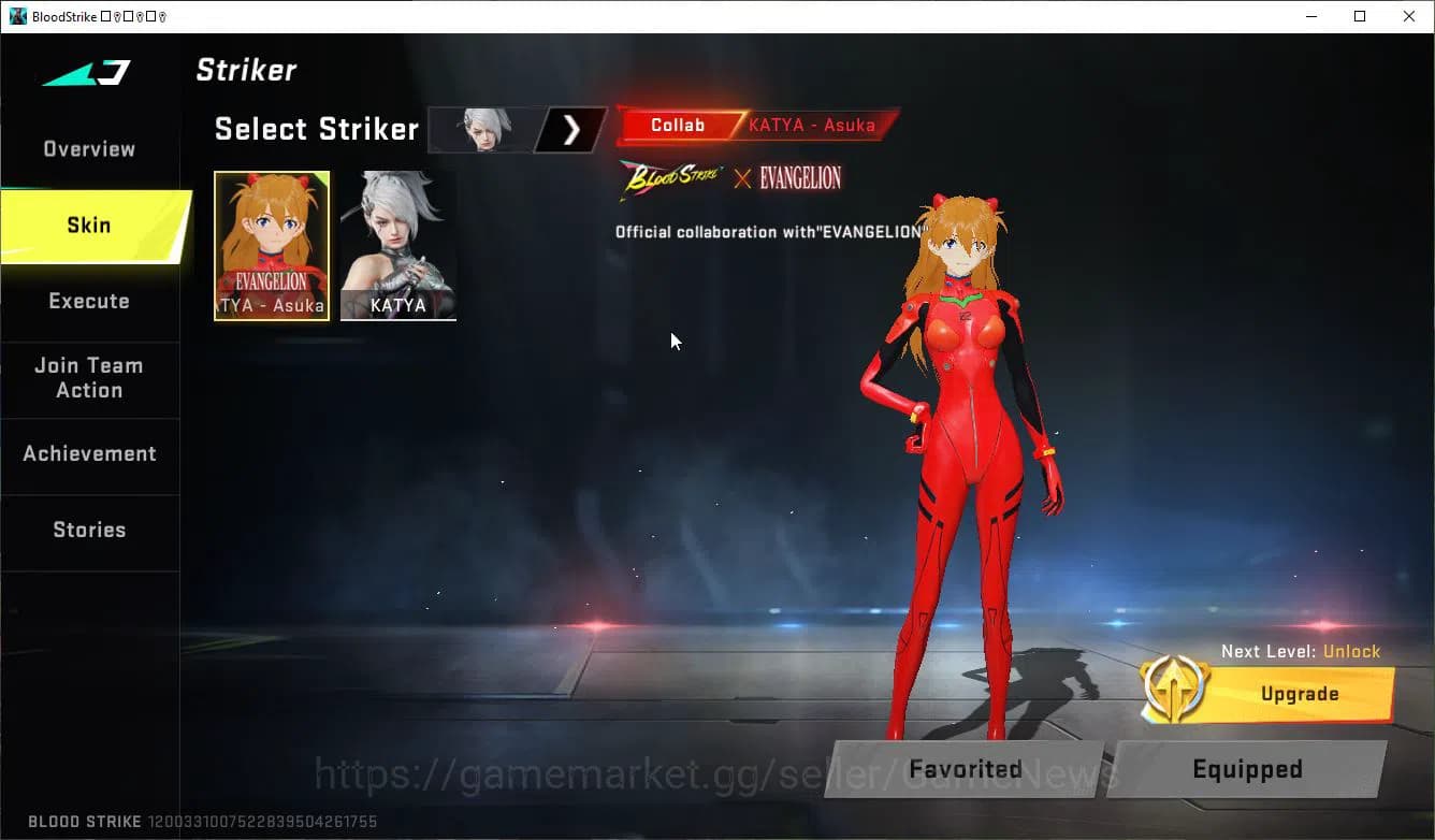 Blood Strike Accounts ASIA|Collab EVANGELION Katya-ASUKA +3 ULTRA [Nacho image 2